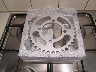 Painted original 36 rear sprocket Yamaha LS3 1972