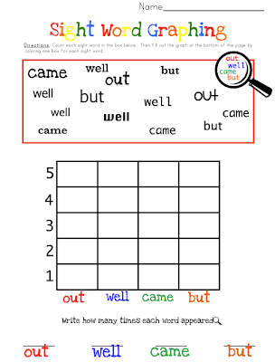 recycling graphing sight kindergarten word worksheets worksheets recycling graphing sight kindergarten word worksheets worksheets