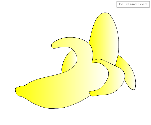 How to draw cartoon Banana - slide 3