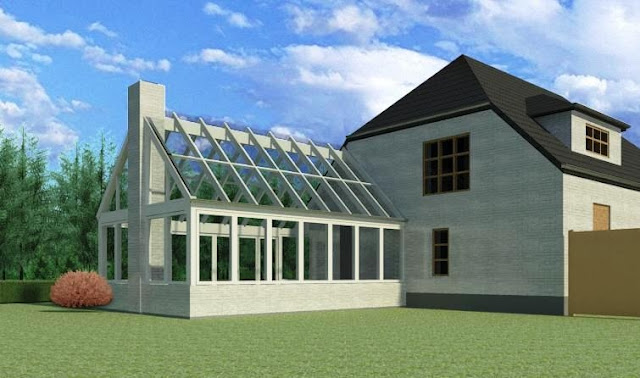 Birgitte på nettet: vi skal bygge et arkitekttegnet orangeri på 30 ... Hjemmelavet orangeri