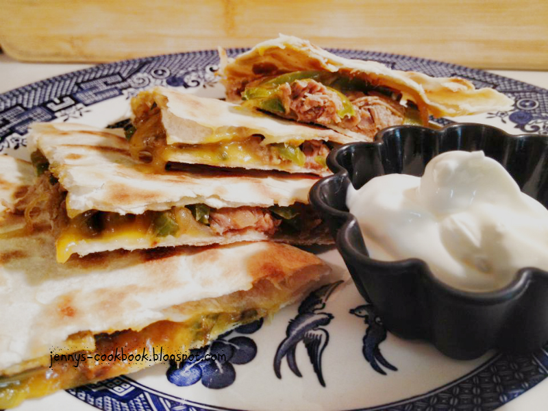 Jenny's Cookbook Pot Roast Quesadilla