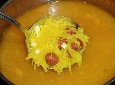 Sopa  De Jamón Con Albondiguillas 
