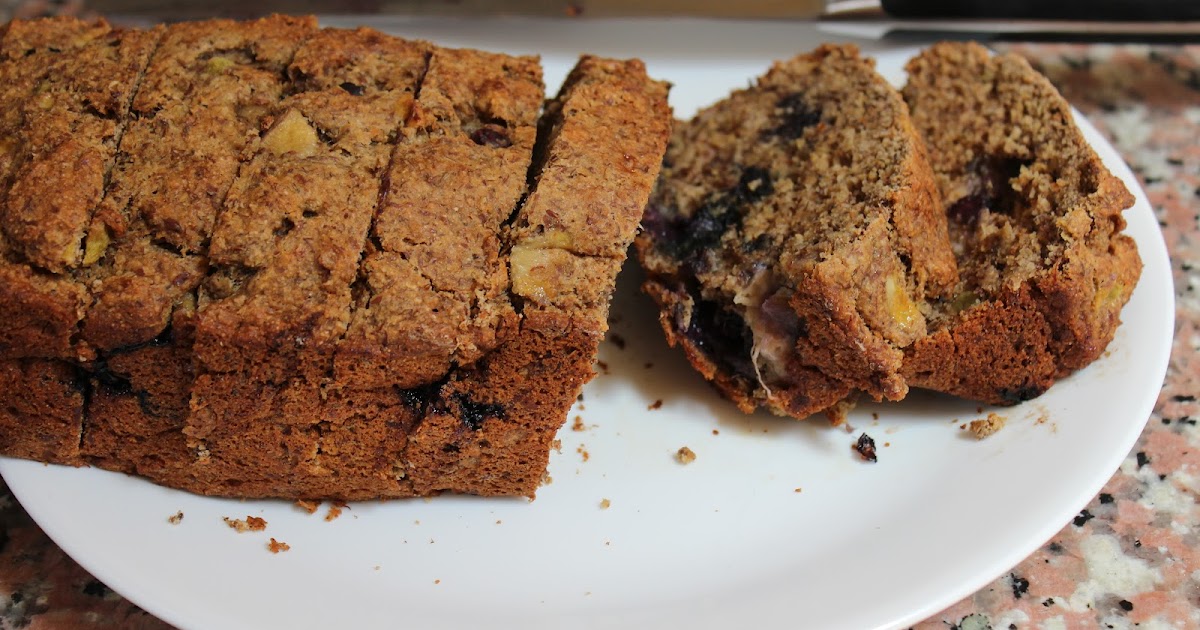 Mommy and Baby food: Vegan Banana Blueberry Kiwi Bread