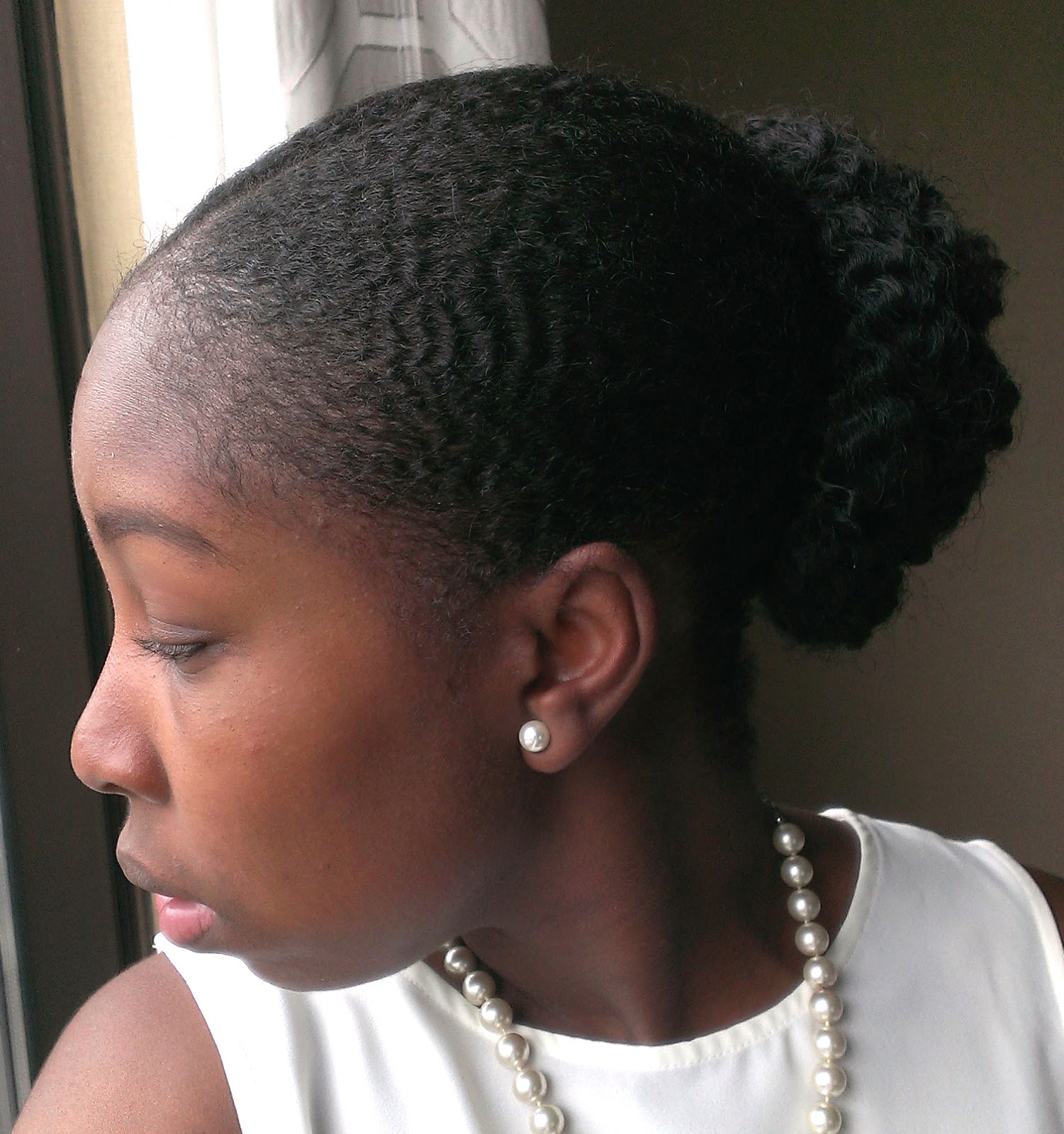 Natural Hair Low Marley Bun Classycurlies