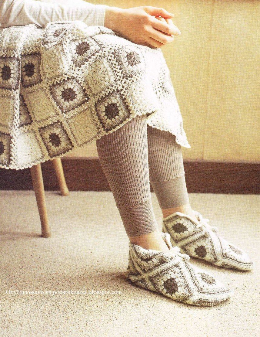 zapatos en crochet