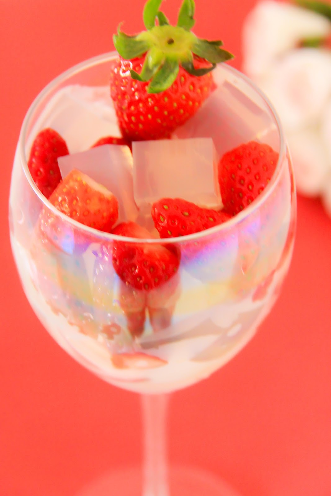 Life is Like a Long Journey Honey Jelly with Fresh Strawberries