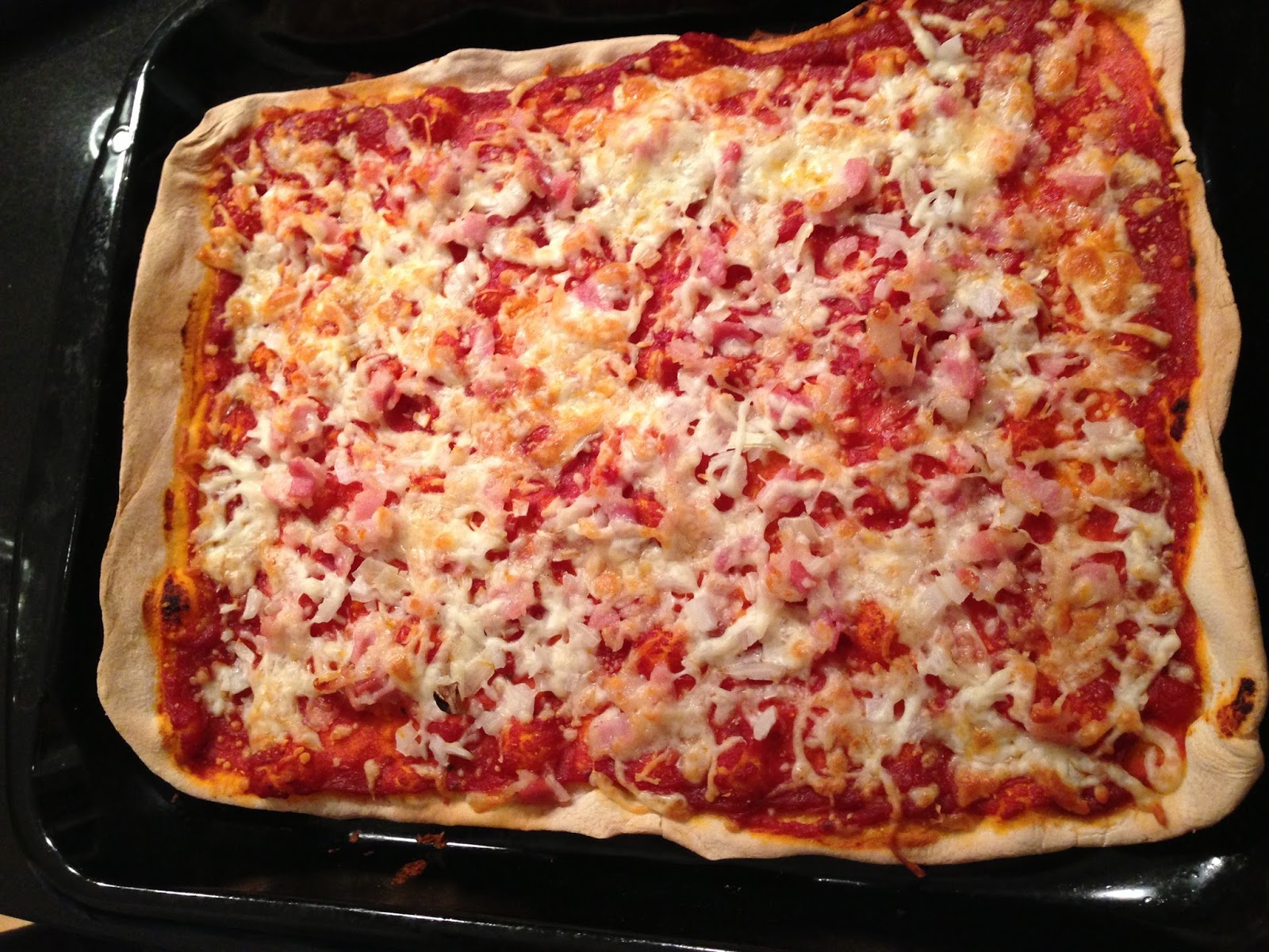 Receta de pizza casera Receta de pizza casera