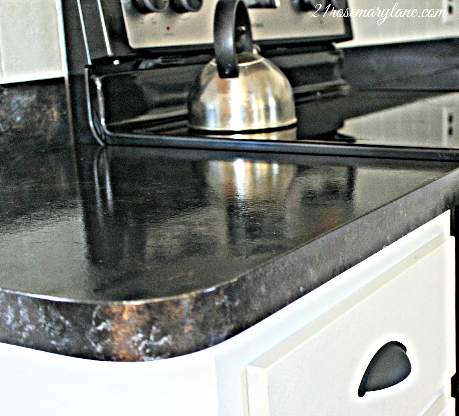 21 Rosemary Lane Transformation of a 1970's Formica Countertop into a