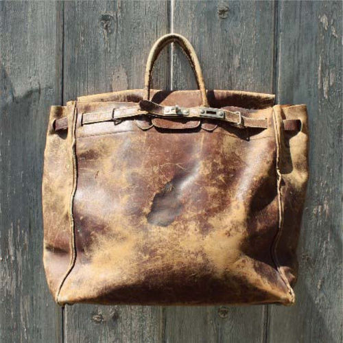 Rugged Style Vintage leather tote bag