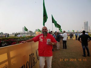 At "Mahalaxmi Racecourse" on Indian Derby weekend -2015.