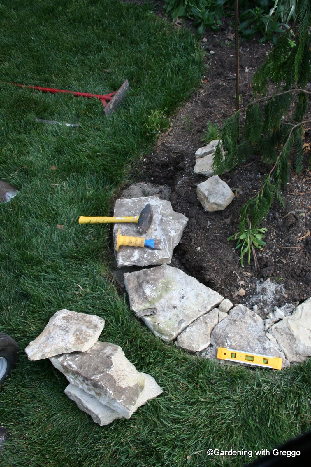 Gardening with Greggo Field Stone Edging DIY