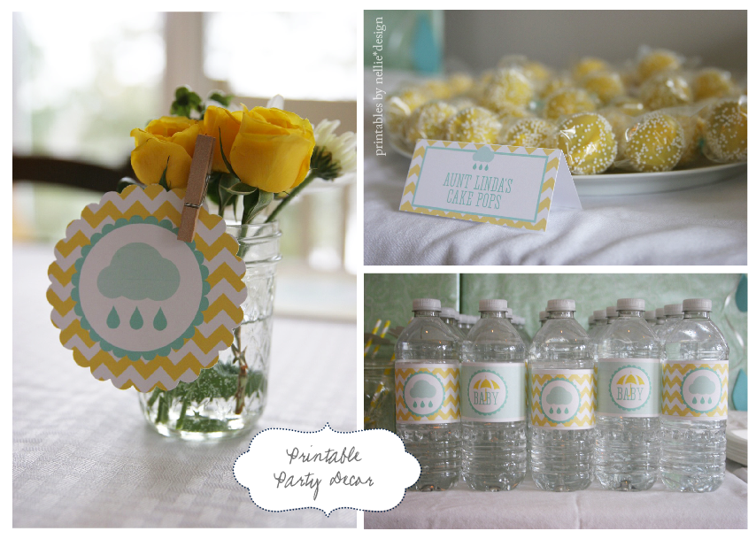 Nellie Design Rain Shower Baby Shower
