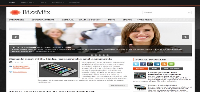 Gaming Mag Blogger Template