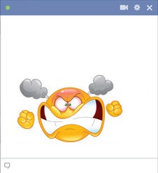 Angry facebook emoticon