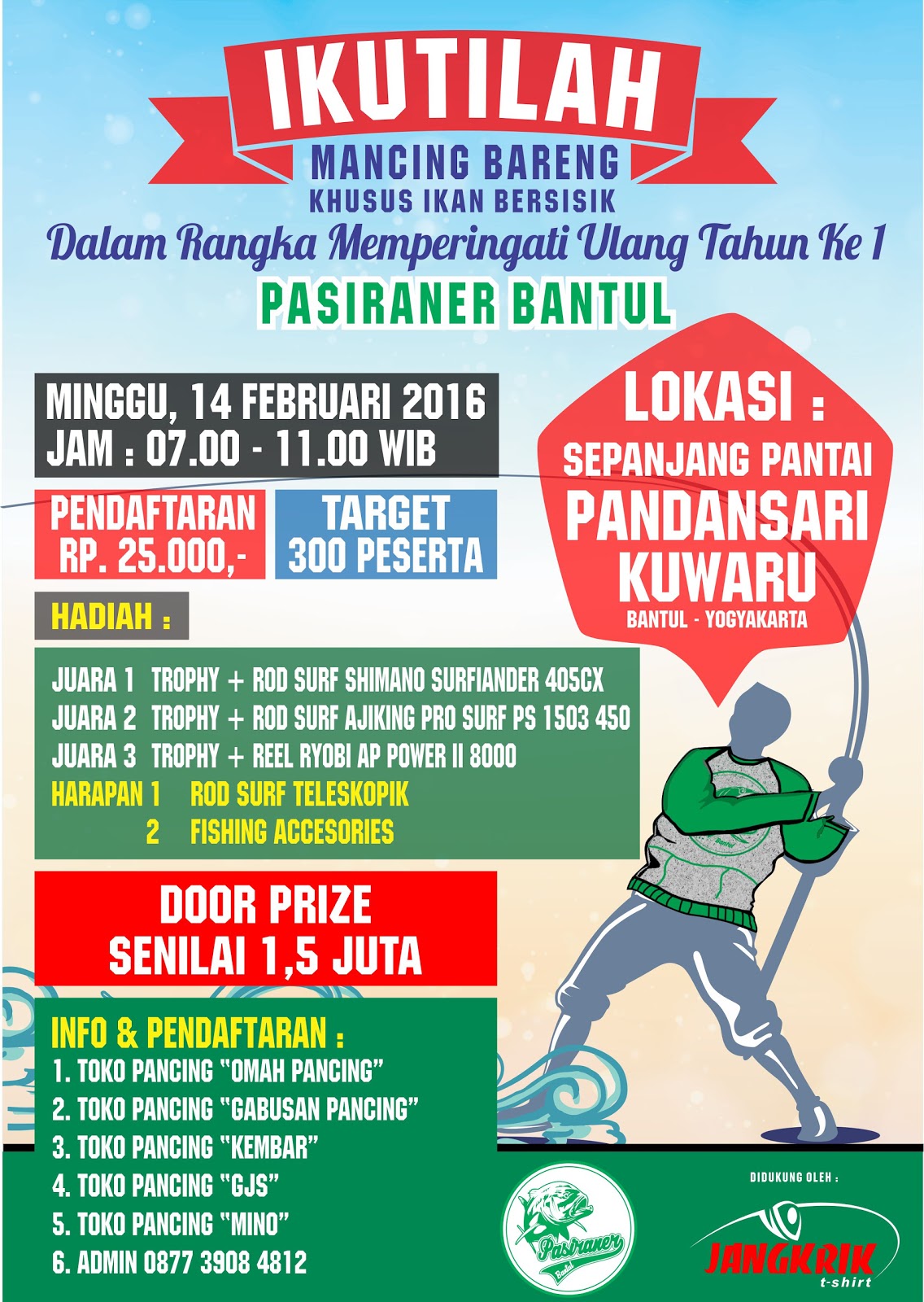 MANCING BARENG PASIRANER BANTUL - ULTAH PB I ~ Surf Fishing - Mancing