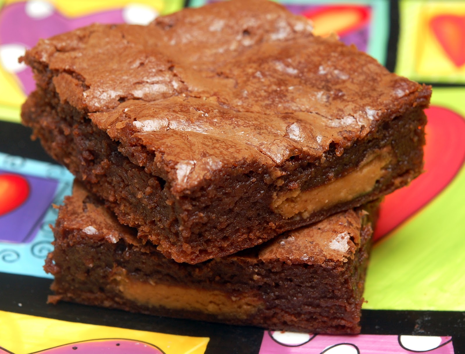 BROWNIES STUFFED WITH REESE'S PEANUT BUTTER CUPS Hugs and Cookies XOXO