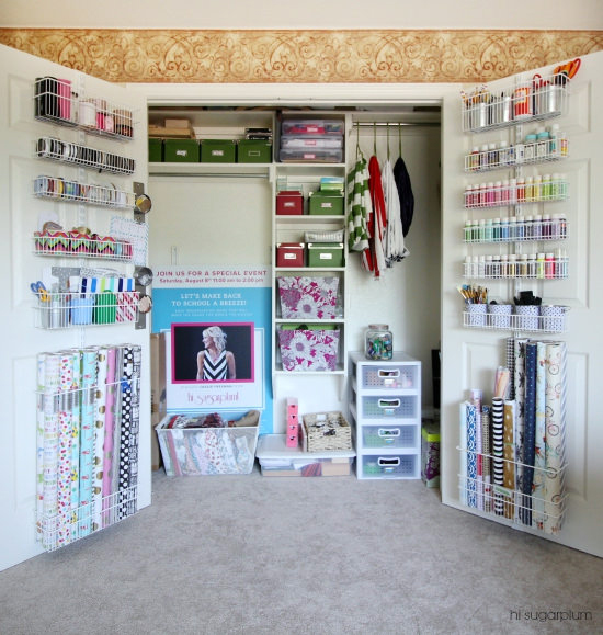 Spring Cleaning - Tips For Organizing A Small Craft Closet Our Crafty Mom