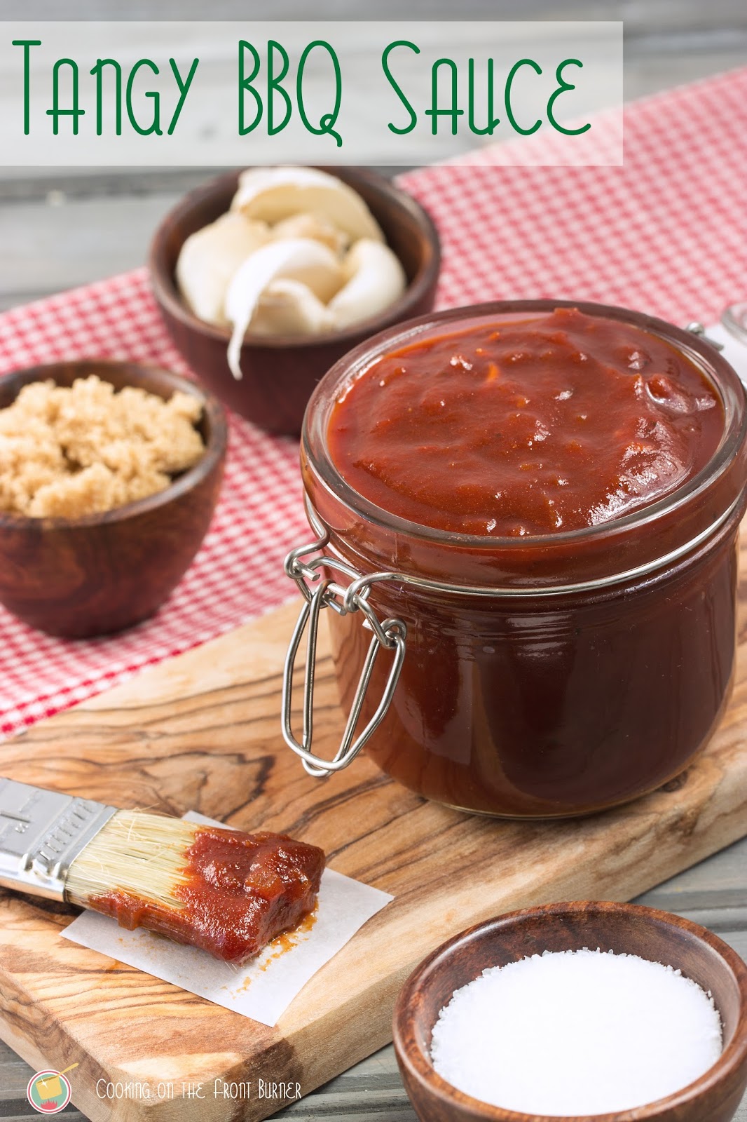 Tangy BBQ Sauce Cooking on the Front Burner