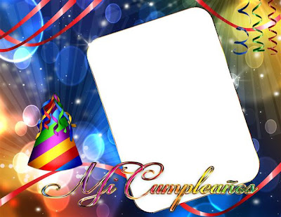Hermoso marco digital de cumpleaños