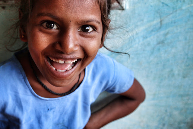 portrait little girl india gujarat village rural 