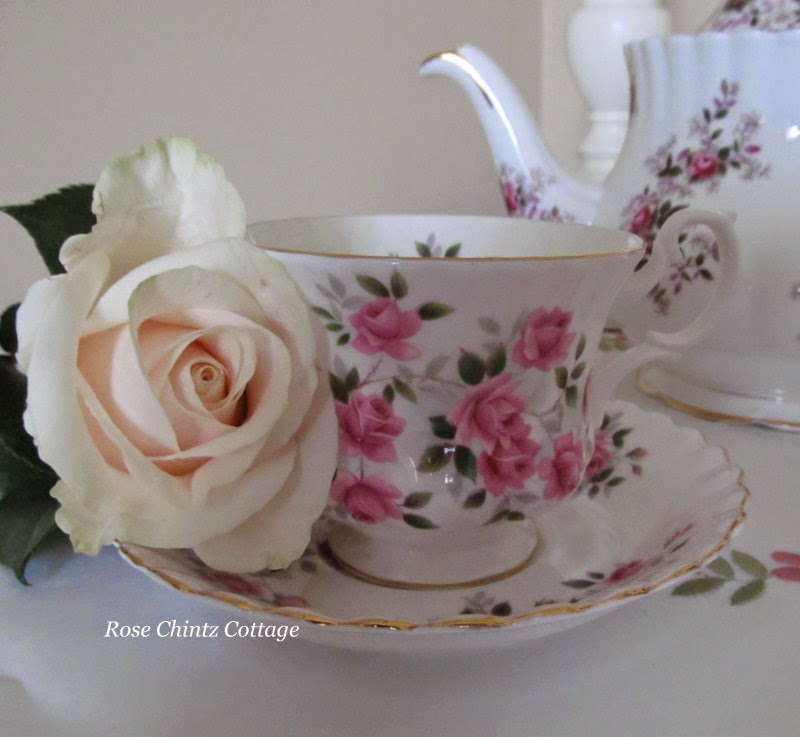 Rose Chintz Cottage Roses For Tea Time