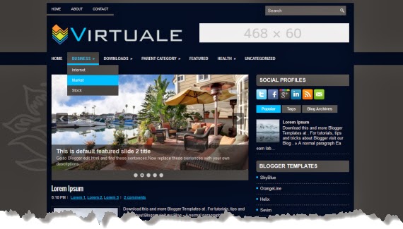 Virtuale, una plantilla de calidad para Blogger Virtuale, una plantilla de calidad para Blogger