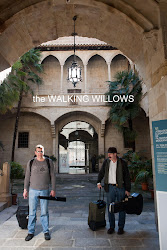 Rich and Stephen in courtyard in LLeida Spain