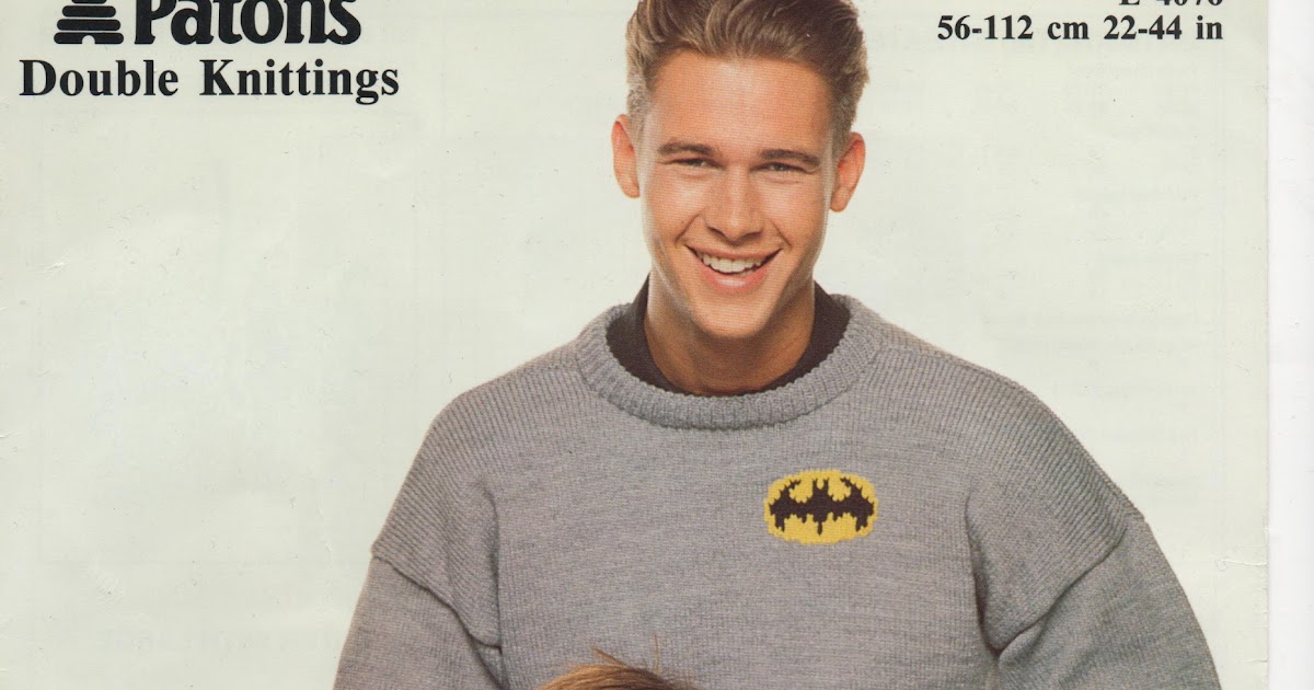 Hello Naka Batman Jumper Knitting Pattern