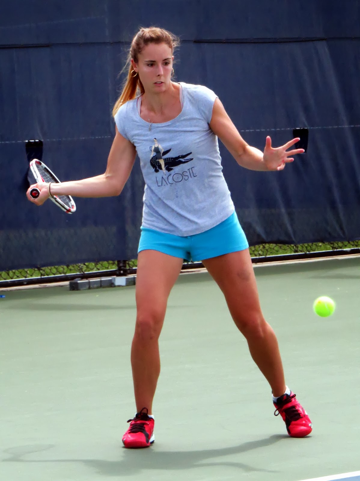 Tennis Fashion Fix Alize Lacoste Practice Outfit (Rogers Cup