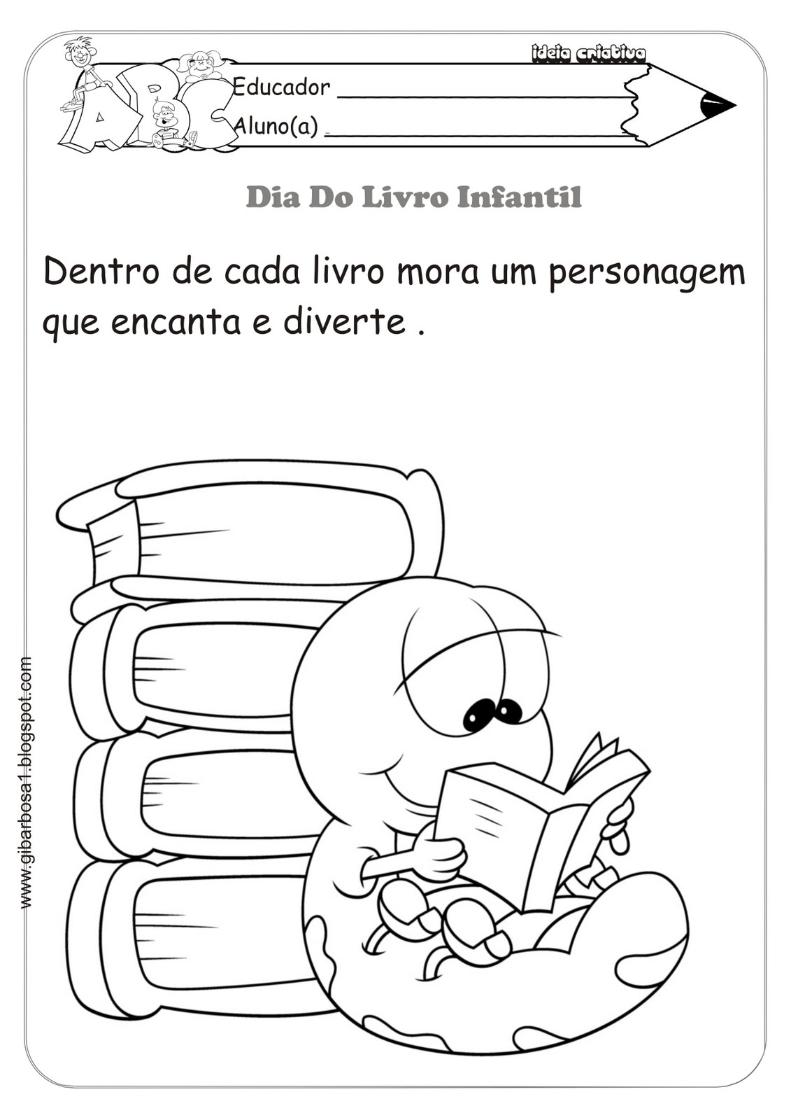 E.E. Abílio Caixeta de Queiroz: 18 de Abril - Dia Nacional do Livro