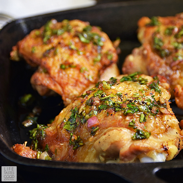 Chimichurri Chicken Thighs SundaySupper Life Tastes Good