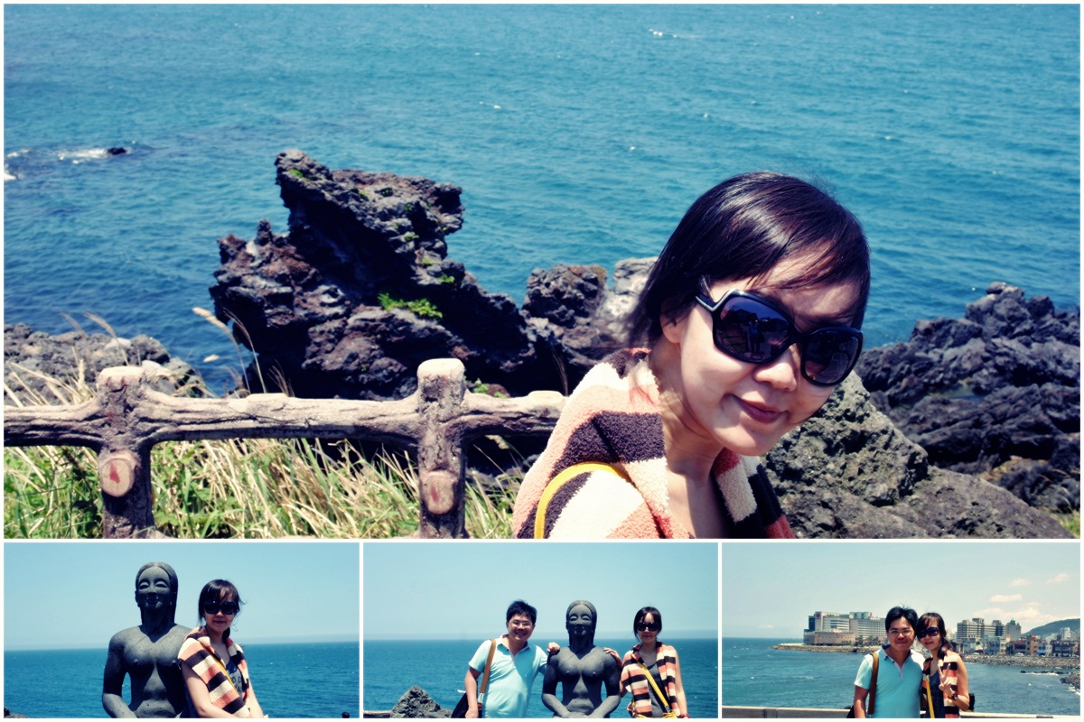 Dragon head Rock and Mermaid statue at Jeju Island Jeju Tourist Attractions by Taxi Tour Blog | www.meheartseoul.blogspot.com