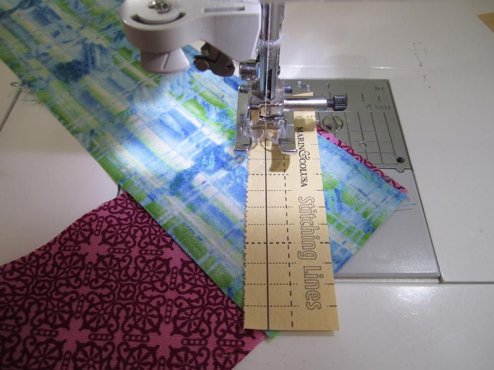 Marin & Colusa Quilting Blog Sewing Binding Strips Together With