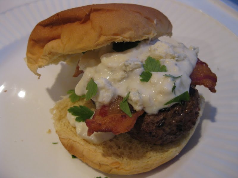 The Sweet Touch Blue Cheese Burgers