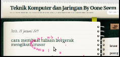 cara membuat tulisan bergerak mengikuti crusor cara membuat tulisan bergerak mengikuti crusor