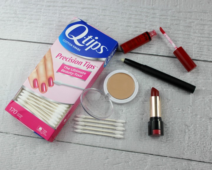#BeautyQtips Q-tips Precision Tips Red Carpet Easy Lip Makeup Tutorial #CG Clever Girls Collective