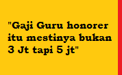 Gaji Guru Honorer