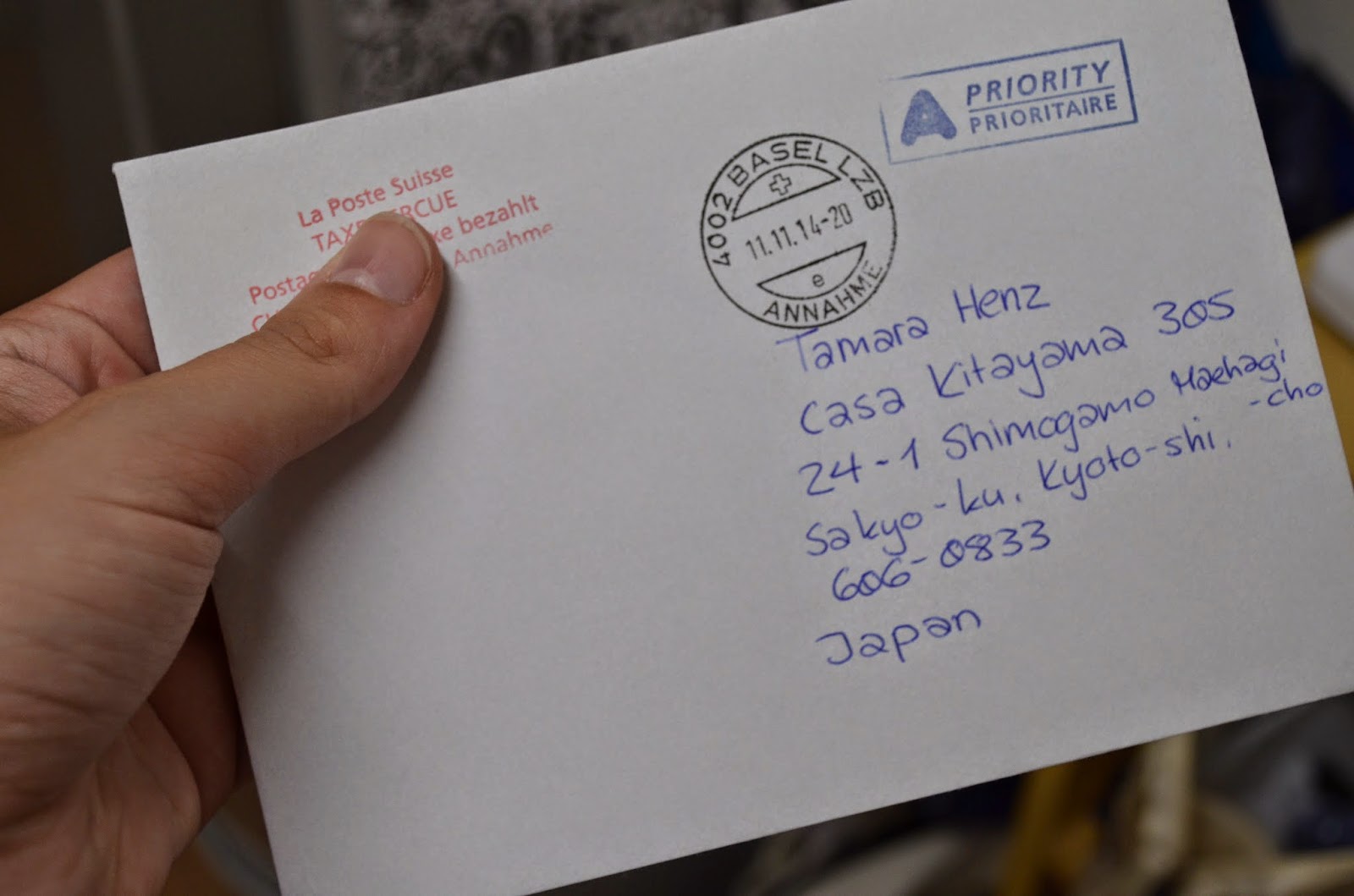 Reisetagebuch Japan Erste Postkarte Aus Der Schweiz