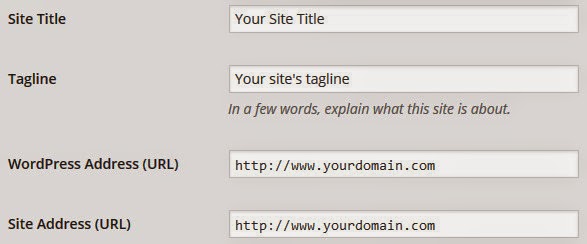 WordPress basic settings