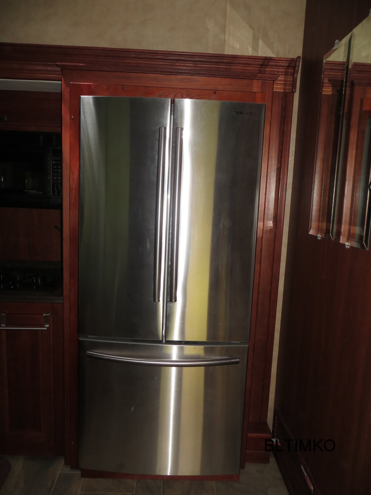 Bob and Linda's RV Travels RV updates Residential Refrigerator installed