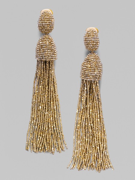 Серьги из бисера оскар