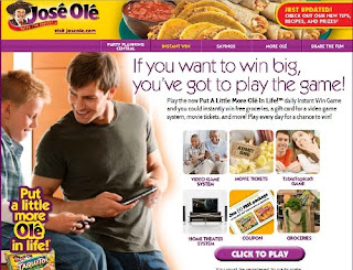 JOSÉ OLÉ Put a Little More Olé in Life! Instant Win Game II