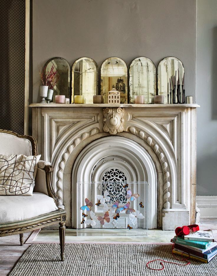 El Rincón Vintage de Karmela: Al calor del hogar de una chimenea.