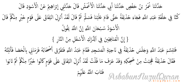 Asbabun Nuzul Quran Quran Surat An Nisaa Ayat 145 Penjelasan