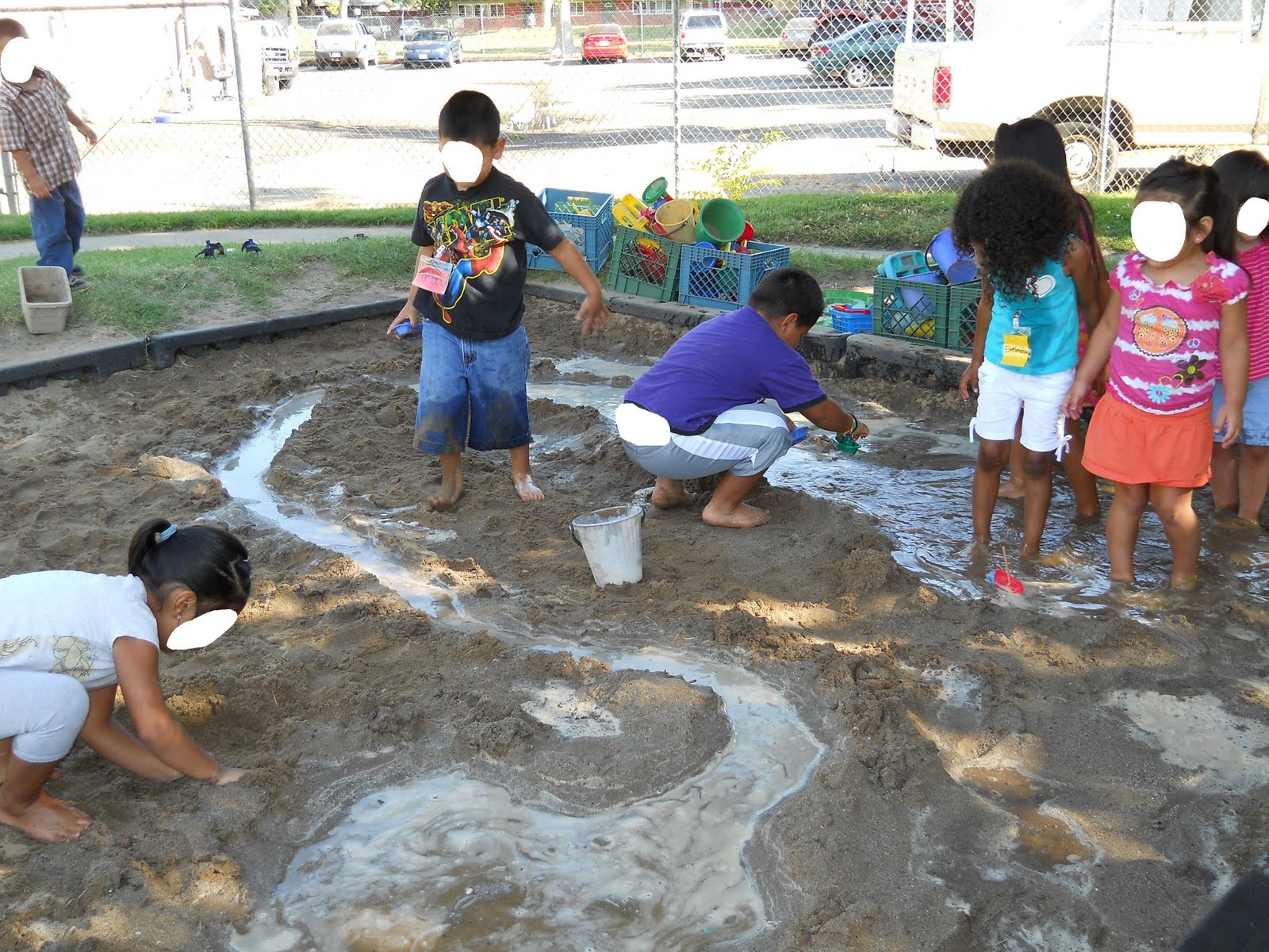 Learning and Teaching With Preschoolers Sandbox Water Fun