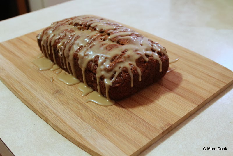 C Mom Cook Caramel Glazed Apple Bread