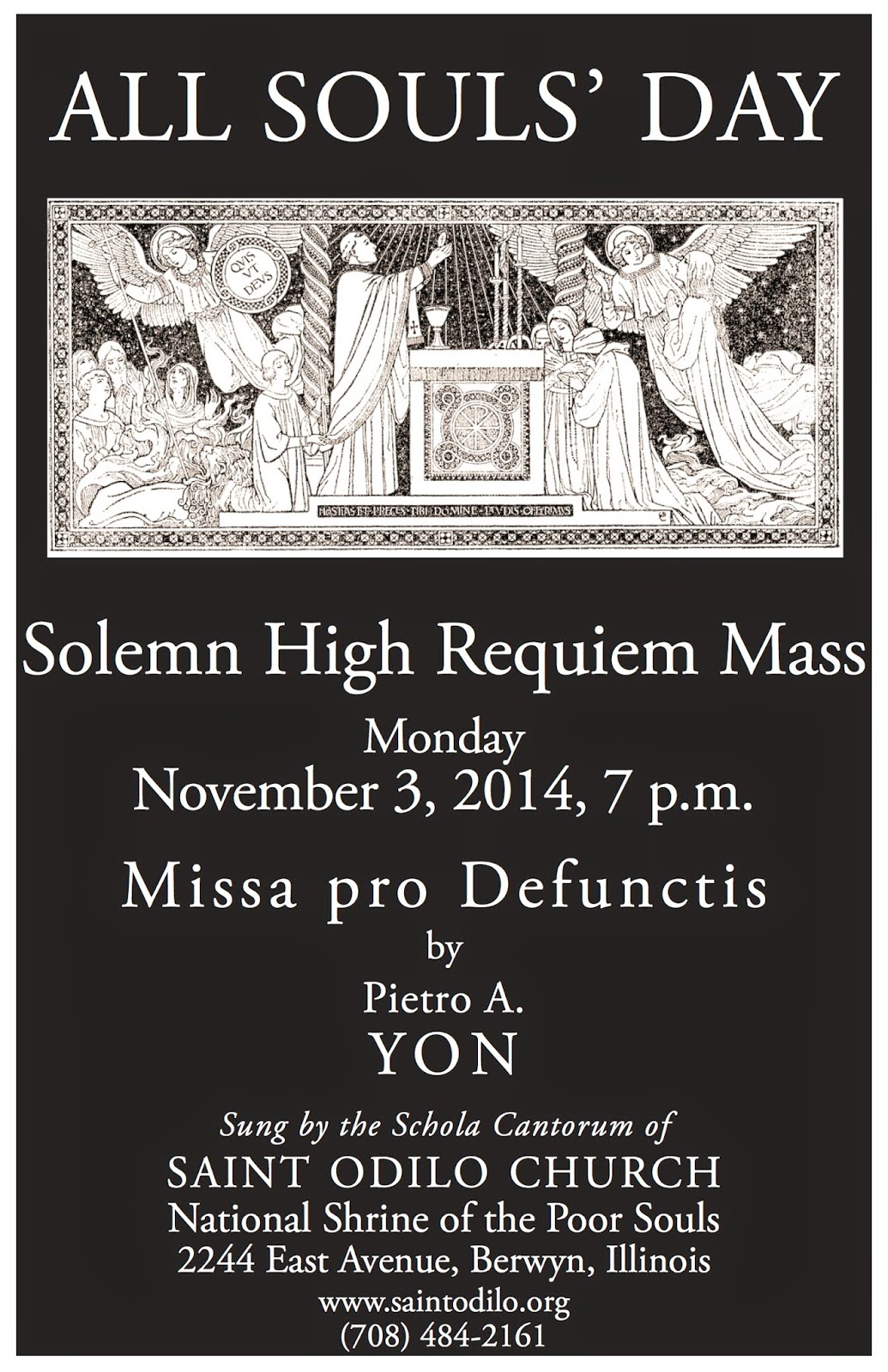 RORATE CÆLI Event All Souls Solemn High Requiem Mass in Illinois