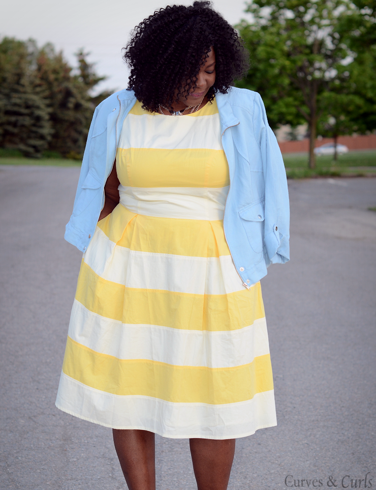 pastel yellow plus size dress