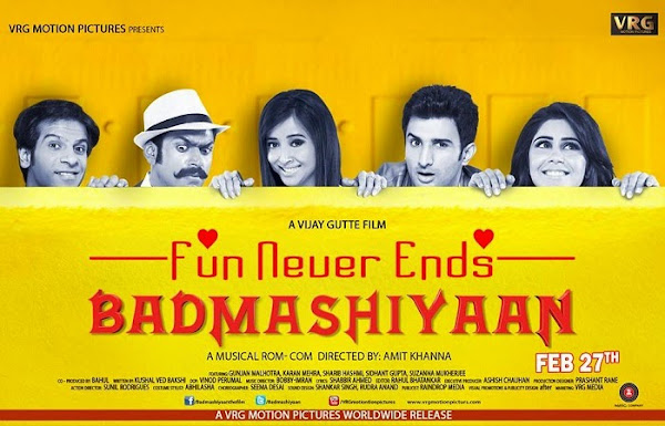 Badmashiyaan (2015) Movie Poster No. 4 Badmashiyaan (2015) Movie Poster No. 4