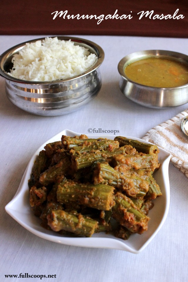 Murungakkai Masala | Drumstick Curry ~ Full Scoops - A food blog with ...